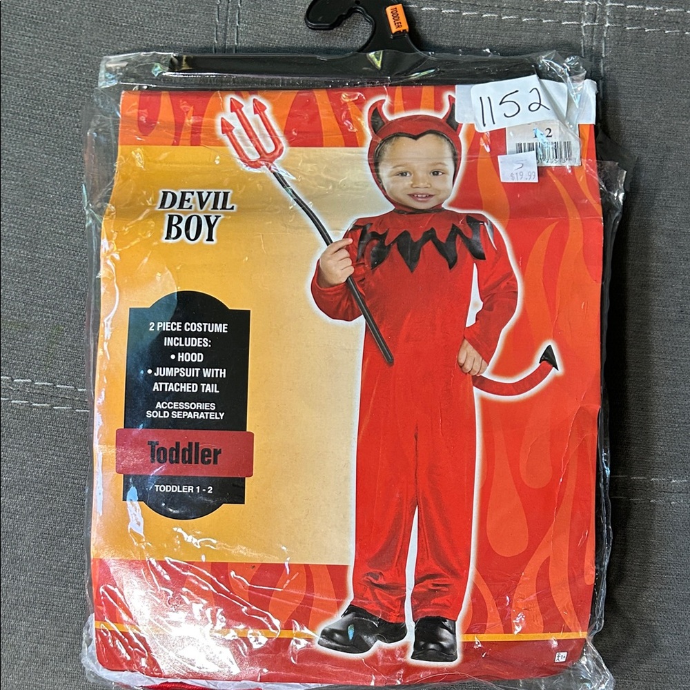 Devil Boy Toddler Costume - Red